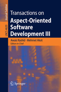 Vorderes Coverbild Transactions on Aspect-Oriented Software Development III