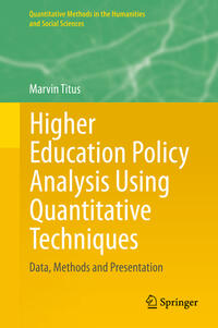 Vorderes Coverbild Higher Education Policy Analysis Using Quantitative Techniques