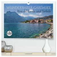 Vorderes Coverbild WUNDERBARER GARDASEE Riva del Garda und Torbole (hochwertiger Premium Wandkalender 2025 DIN A2 quer), Kunstdruck in Hochglanz