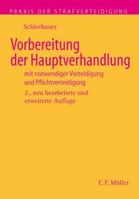 Vorderes Coverbild Vorbereitung der Hauptverhandlung