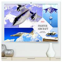 Vorderes Coverbild Fighter aircraft. Faszination Kampfflugzeug (hochwertiger Premium Wandkalender 2025 DIN A2 quer), Kunstdruck in Hochglanz
