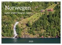 Vorderes Coverbild Norwegen. Sognefjord - Aurlandsfjord - Geirangerfjord - Stavanger (Wandkalender 2025 DIN A2 quer), CALVENDO Monatskalender