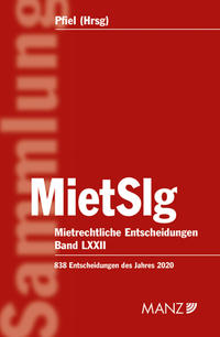 Vorderes Coverbild Mietrechtliche Entscheidungen MietSlg