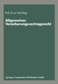 Vorderes Coverbild Schriftenreihe „Die Versicherung“