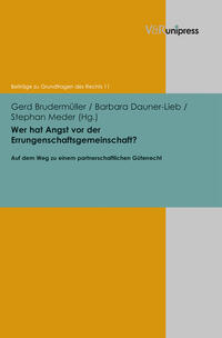 Vorderes Coverbild Wer hat Angst vor der Errungenschaftsgemeinschaft?