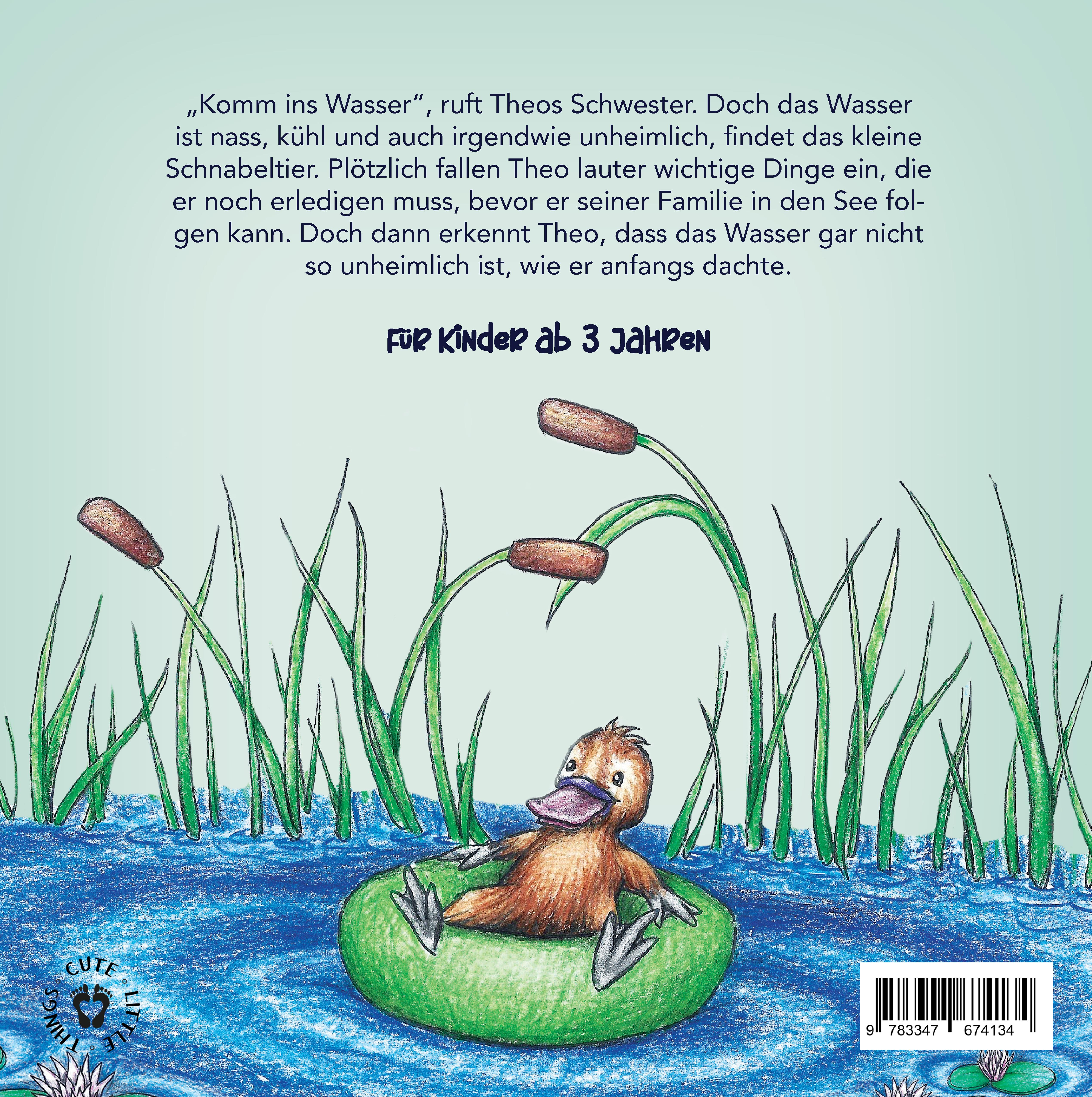 Rückseitencover Komm ins Wasser, Theo
