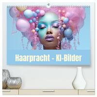 Vorderes Coverbild Haarpracht - KI-Bilder (hochwertiger Premium Wandkalender 2026 DIN A2 quer), Kunstdruck in Hochglanz