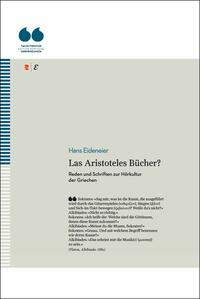 Vorderes Coverbild Las Aristoteles Bücher? Reden und Schriften zur Hörkultur der Griechen