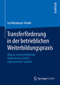 Vorderes Coverbild Transferförderung in der betrieblichen Weiterbildungspraxis
