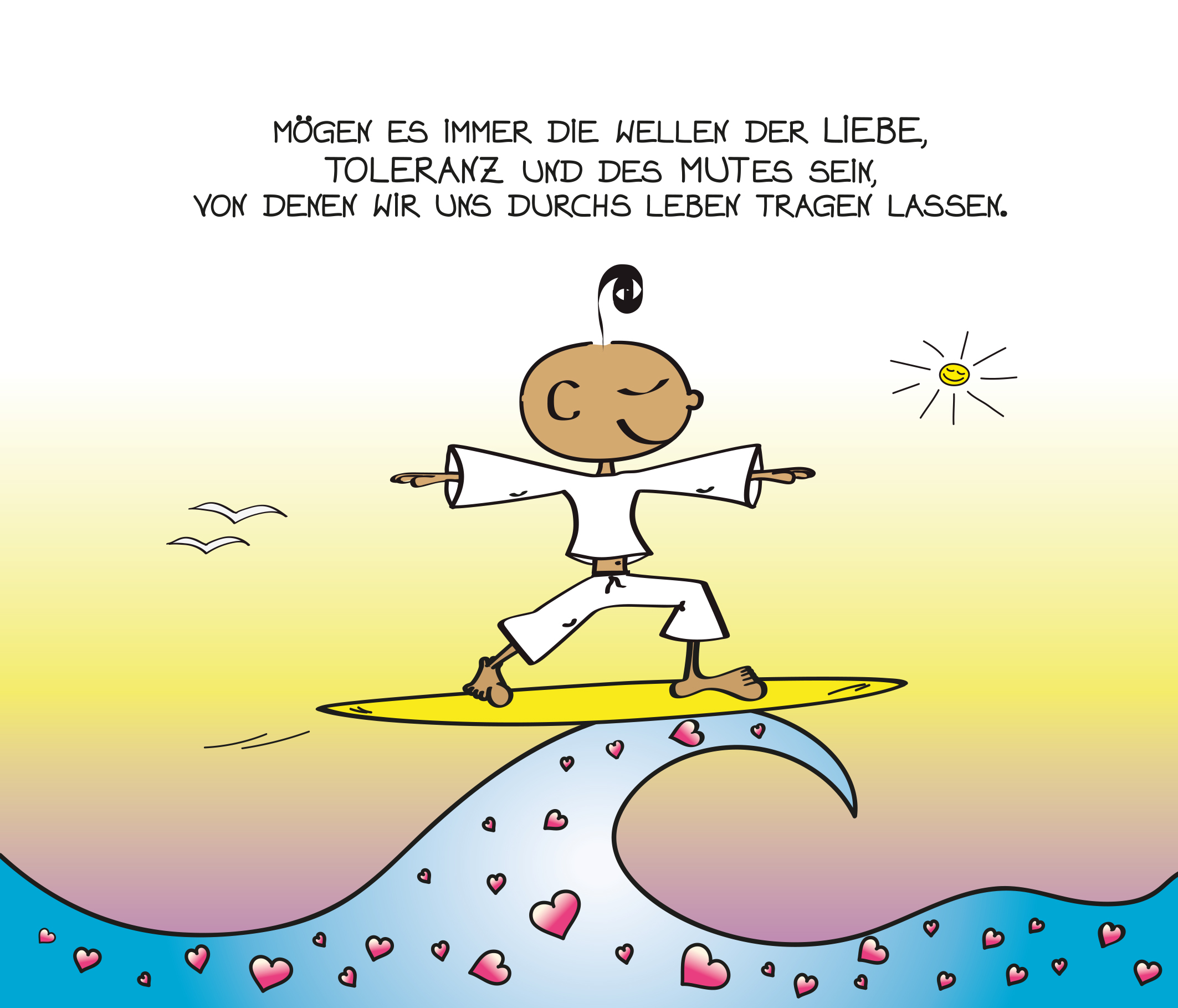 Beispielinhalt (Bild) Achtsam durch das Jahr mit dem kleinen Yogi