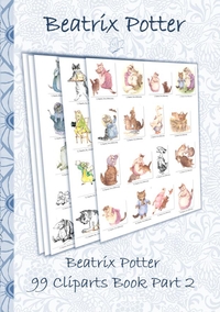 Vorderes Coverbild Beatrix Potter 99 Cliparts Book Part 2 ( Peter Rabbit )