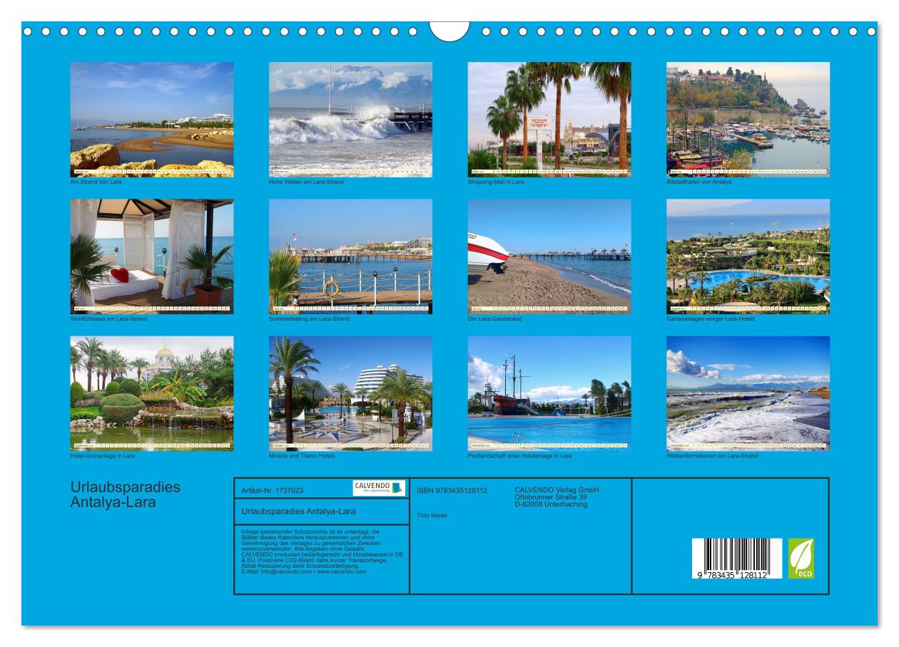 Beispielinhalt (Bild) Urlaubsparadies Antalya-Lara (Wandkalender 2025 DIN A3 quer), CALVENDO Monatskalender