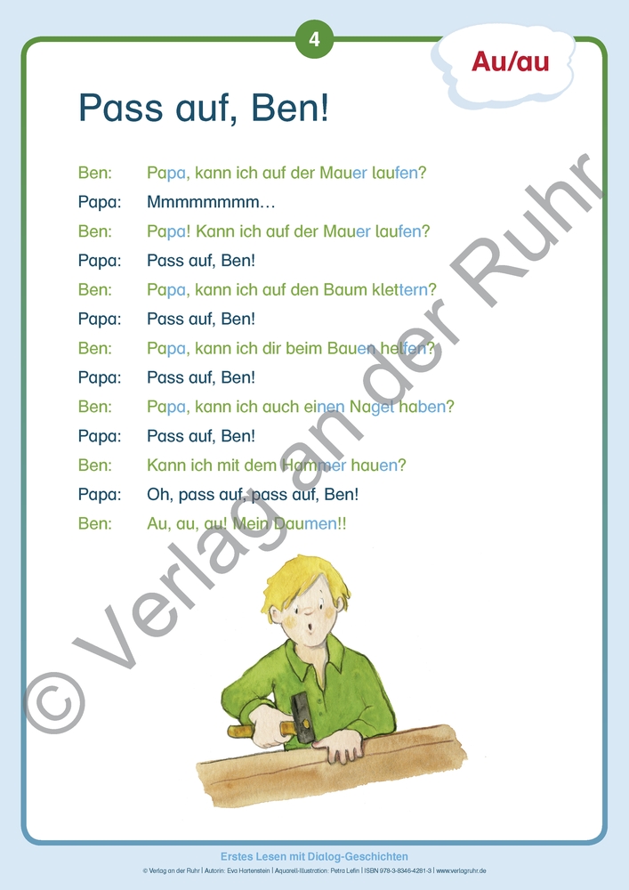Beispielinhalt (Bild) Erstes Lesen mit Dialog-Geschichten