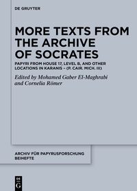 Vorderes Coverbild More Texts from the Archive of Socrates