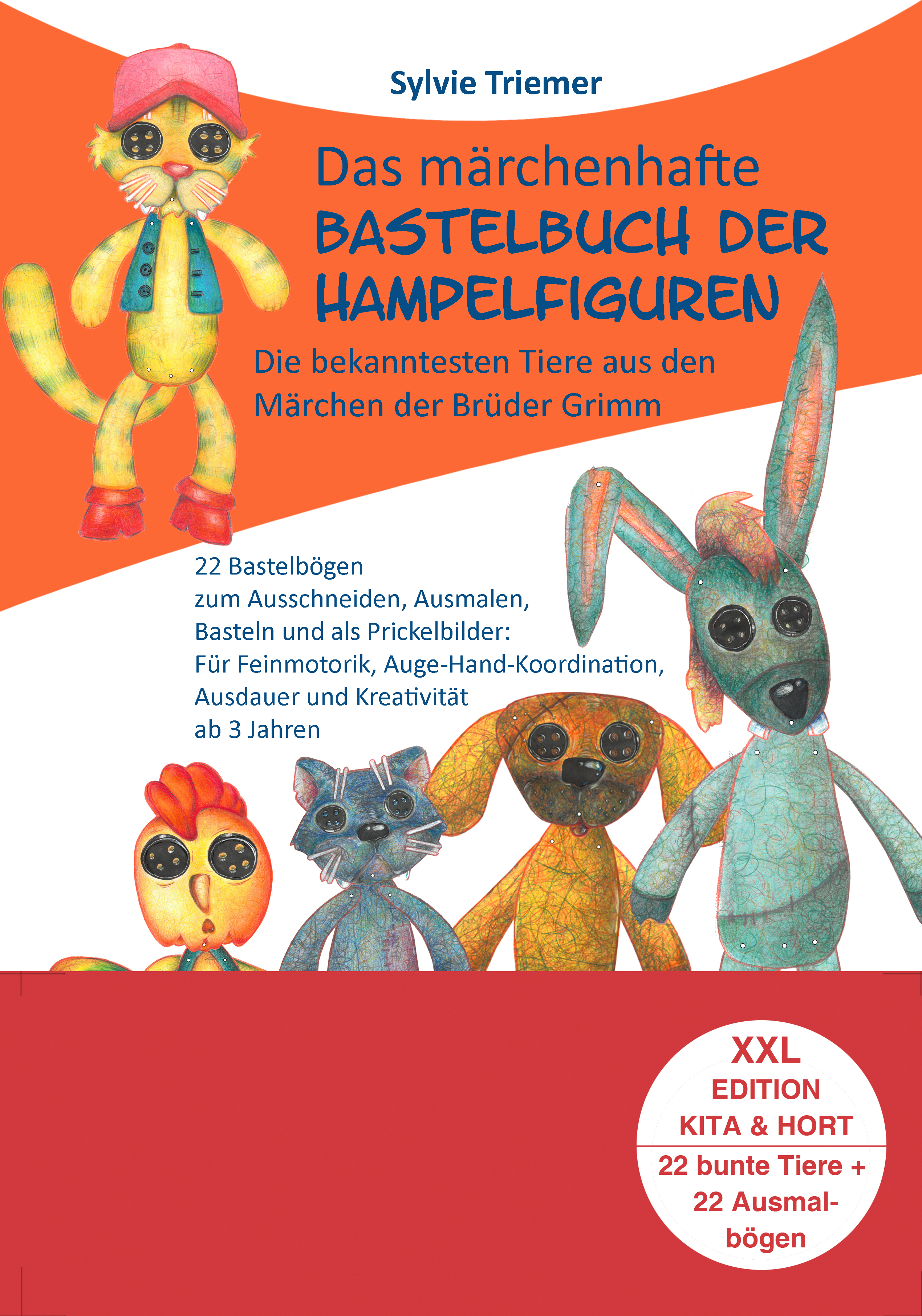 Beispielinhalt (Bild) Das märchenhafte Bastelbuch der Hampelfiguren.