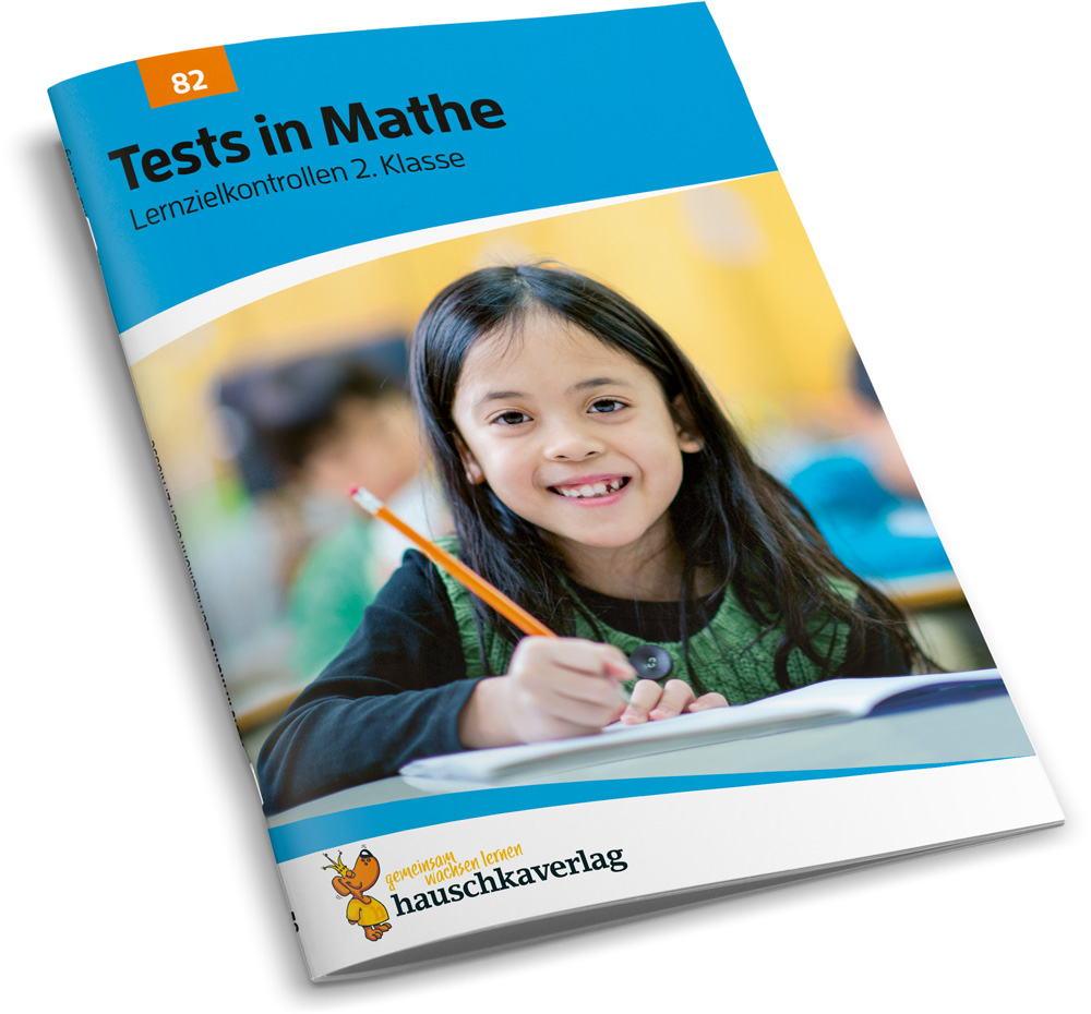 Beispielinhalt (Bild) Übungsheft mit Tests in Mathe 2. Klasse