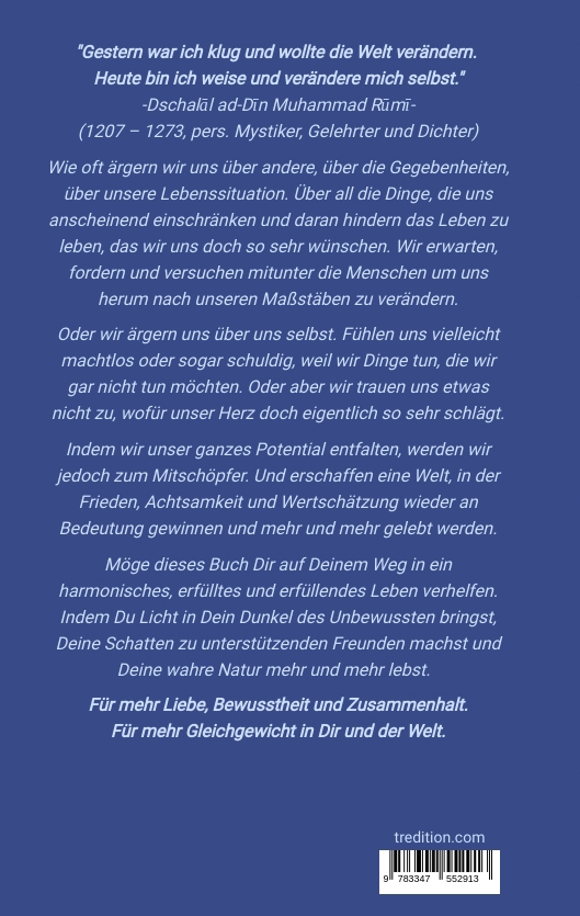 Rückseitencover Bring Licht in Dein Dunkel! - Schattenarbeit und Potentialentfaltung