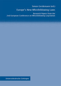 Vorderes Coverbild Europe’s New Whistleblowing Laws