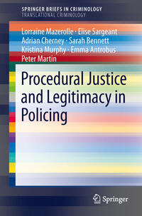 Vorderes Coverbild Procedural Justice and Legitimacy in Policing