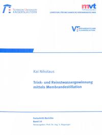 Vorderes Coverbild Trink- und Reinstwassergewinnung mittels Membrandestillation
