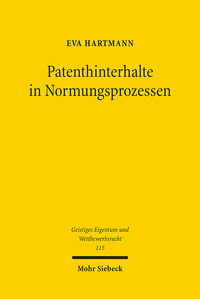 Vorderes Coverbild Patenthinterhalte in Normungsprozessen