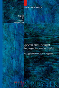 Vorderes Coverbild Speech and Thought Representation in English