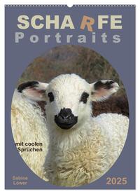 Vorderes Coverbild Scharfe Portraits (Wandkalender 2025 DIN A2 hoch), CALVENDO Monatskalender