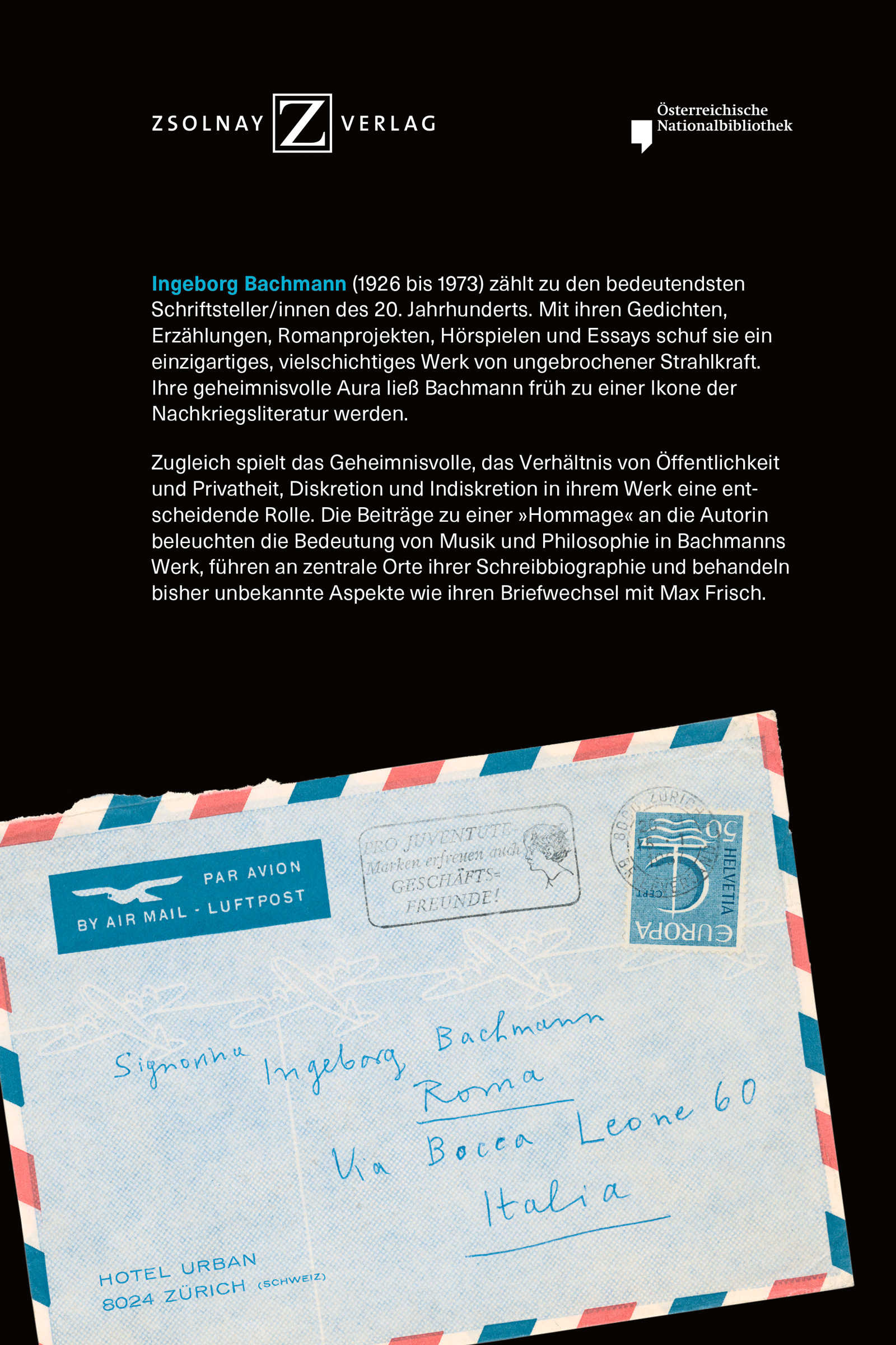 Beispielinhalt (Bild) Ingeborg Bachmann