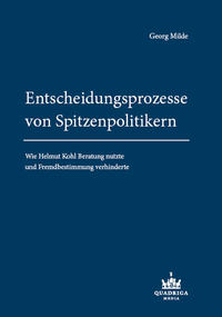 Vorderes Coverbild Entscheidungsprozesse von Spitzenpolitikern