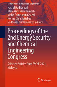 Vorderes Coverbild Proceedings of the 2nd Energy Security and Chemical Engineering Congress