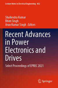 Vorderes Coverbild Recent Advances in Power Electronics and Drives