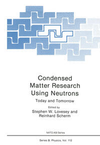 Vorderes Coverbild Condensed Matter Research Using Neutrons