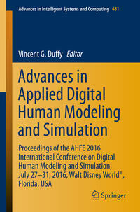 Vorderes Coverbild Advances in Applied Digital Human Modeling and Simulation