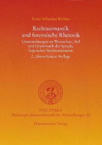 Vorderes Coverbild Rechtssemantik und forensische Rhetorik