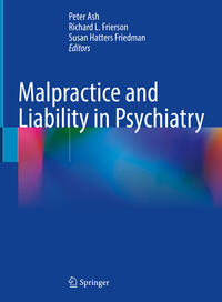Vorderes Coverbild Malpractice and Liability in Psychiatry