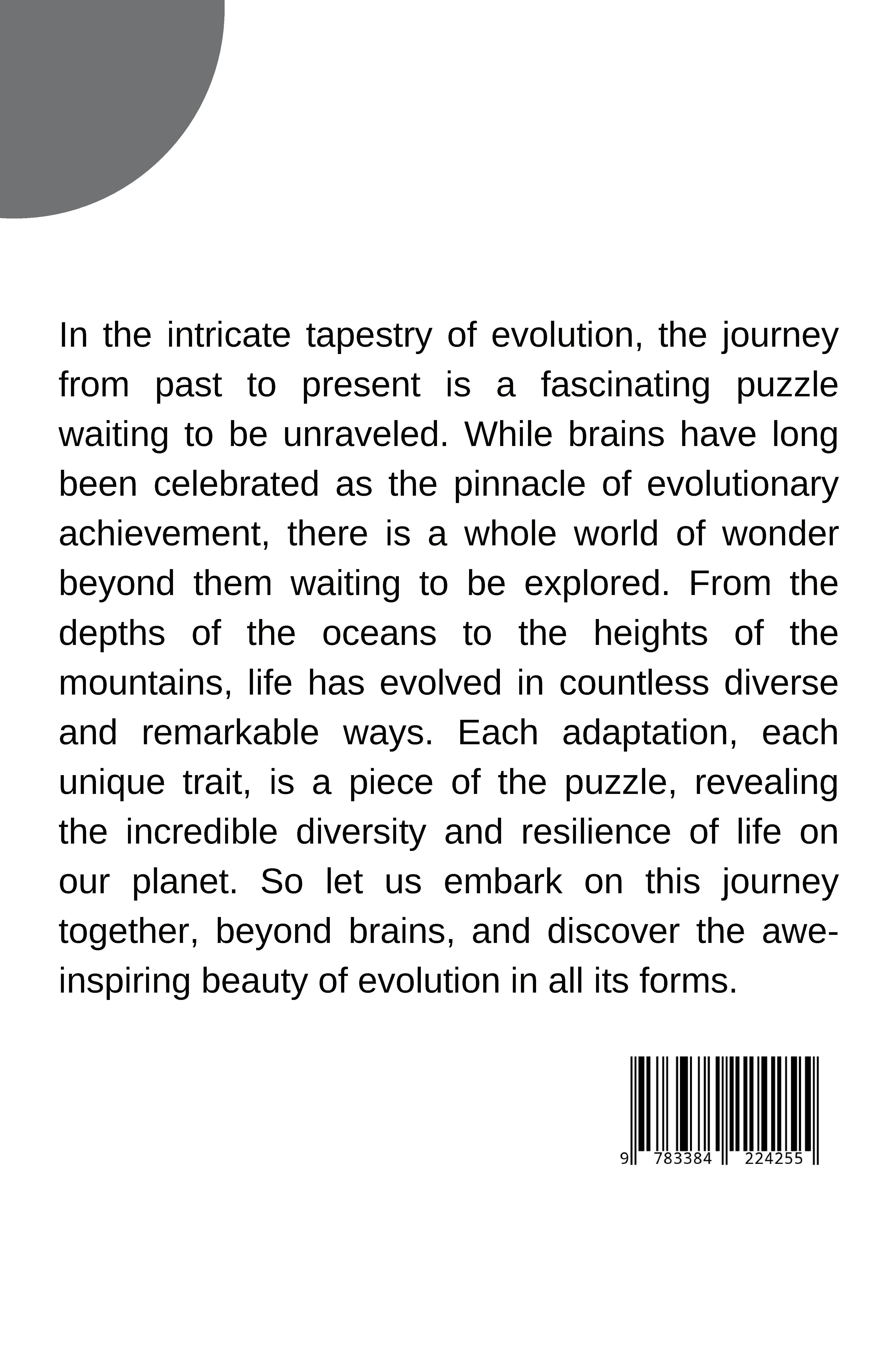 Rückseitencover Beyond Brains: Evolution's Puzzle
