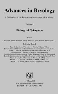 Vorderes Coverbild Biology of Sphagnum
