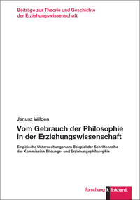 Vorderes Coverbild Vom Gebrauch der Philosophie in der Erziehungswissenschaft