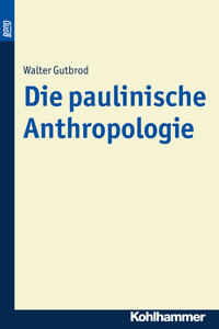 Vorderes Coverbild Die paulinische Anthropologie. BonD