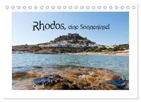 Vorderes Coverbild Rhodos, eine Sonneninsel (Tischkalender 2025 DIN A5 quer), CALVENDO Monatskalender