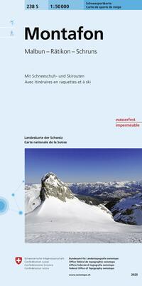 Vorderes Coverbild 238S Montafon Schneesportkarte