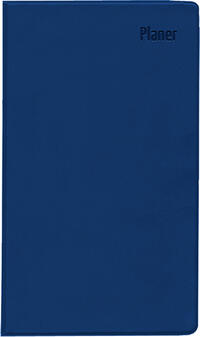 Vorderes Coverbild Zettler - Taschenplaner 2025 blau, 9,5x16cm, Taschenkalender faltbar mit Kunststoffhülle, 1 Monat auf 2 Seiten, separates Adressheft, Wochenzählung, Mondphasen und deutsches Kalendarium