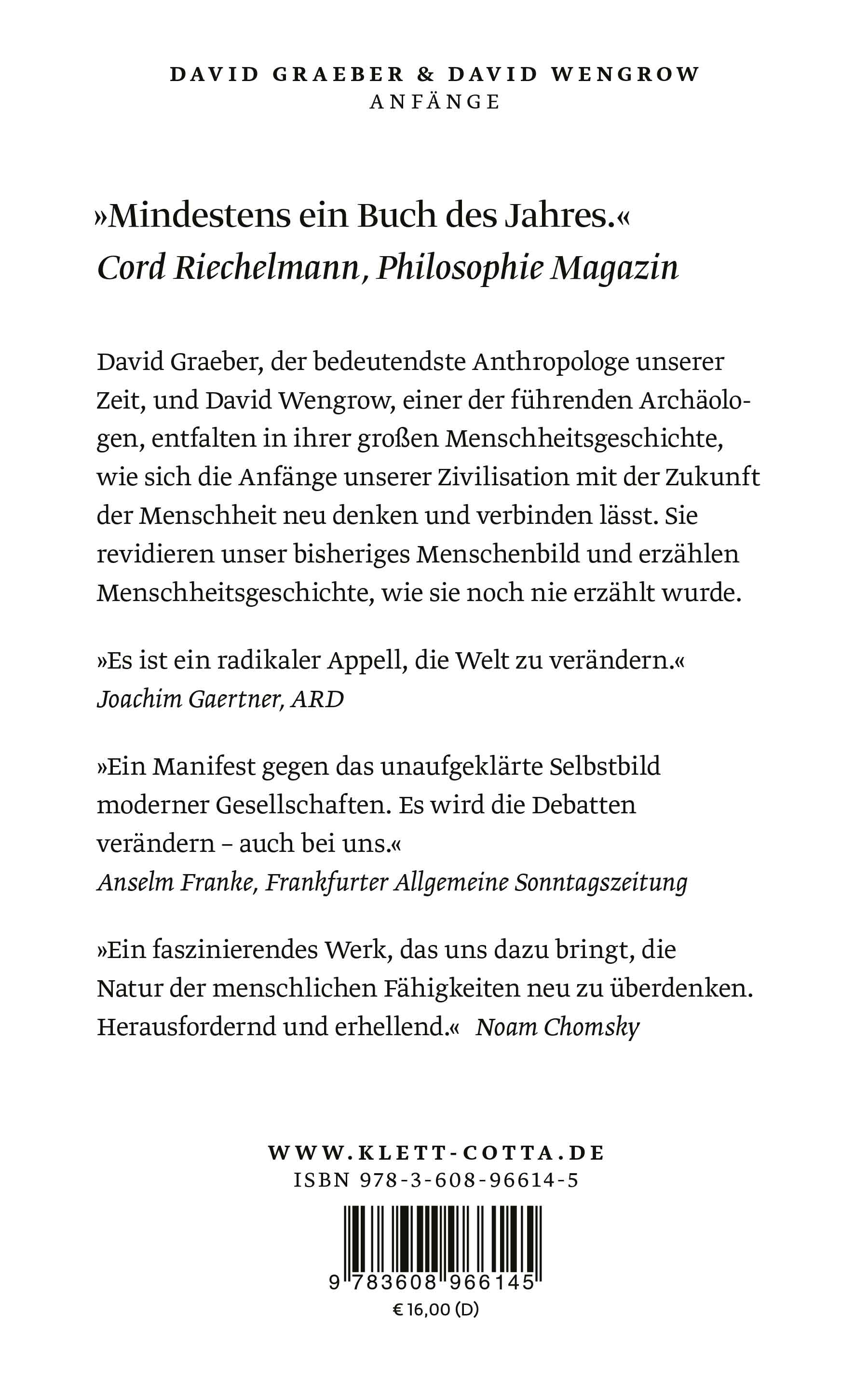Rückseitencover Anfänge