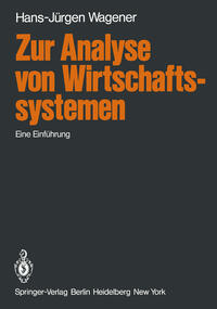 Vorderes Coverbild Zur Analyse von Wirtschaftssystemen