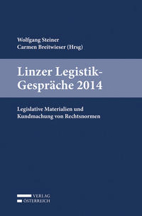 Vorderes Coverbild Linzer Legistik-Gespräche 2014
