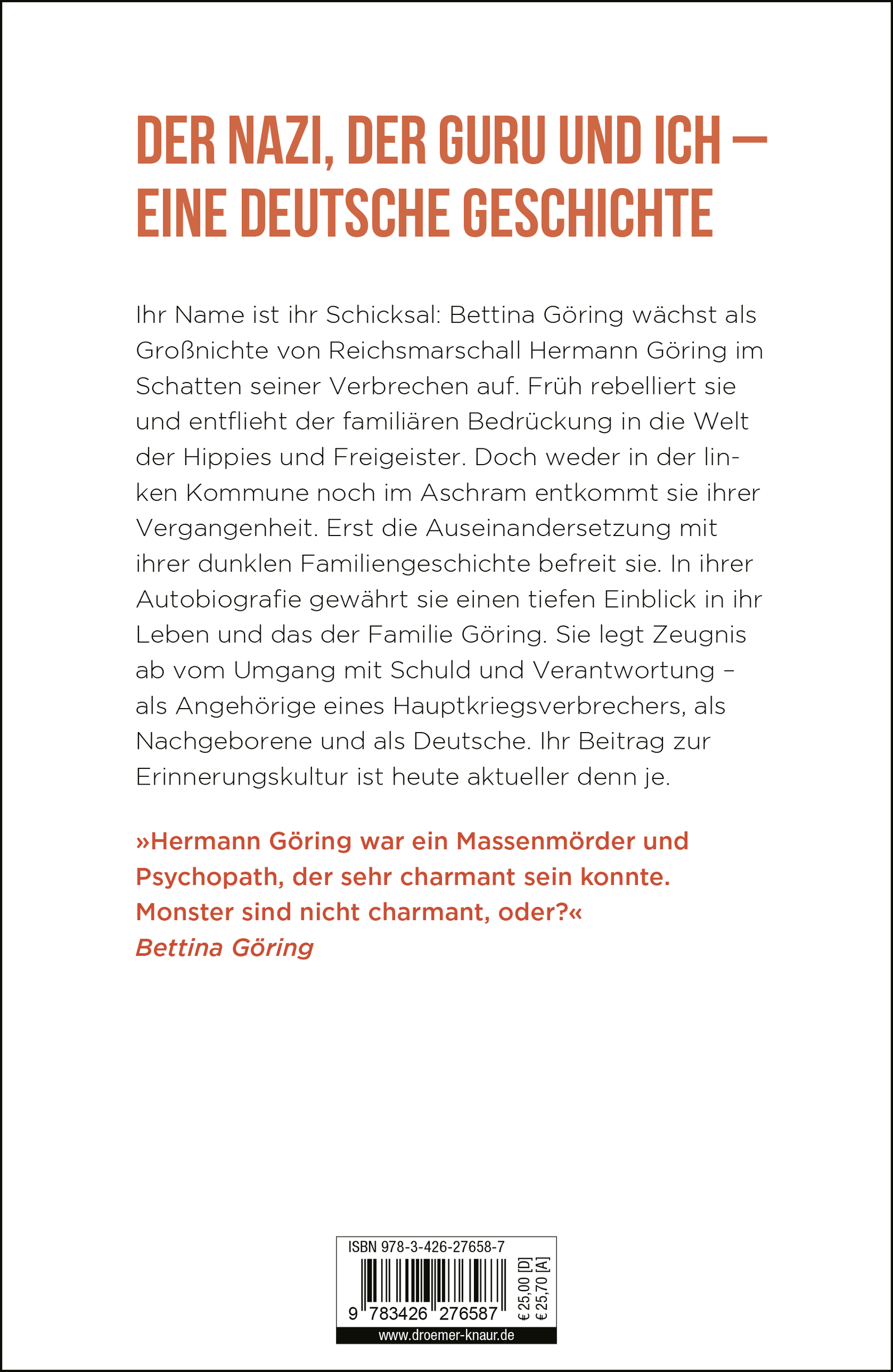 Rückseitencover Der gute Onkel