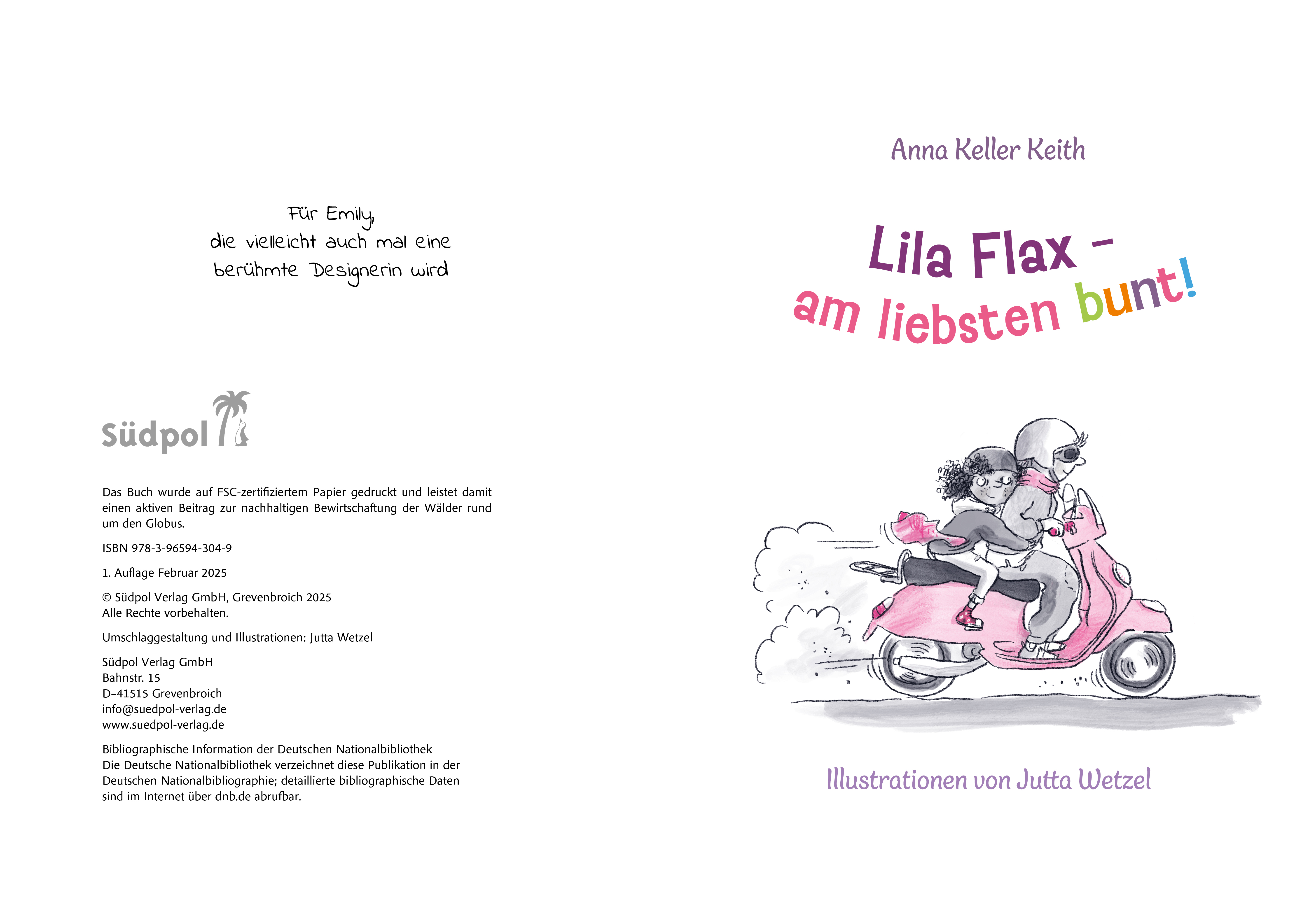 Beispielinhalt (Bild) Lila Flax – am liebsten bunt!