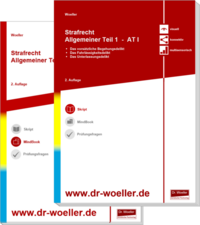 Vorderes Coverbild Paket Skript & MindBook - Strafrecht Allgemeiner Teil 1 – AT I