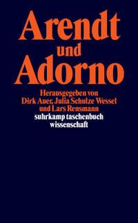 Vorderes Coverbild Arendt und Adorno