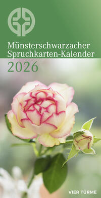 Vorderes Coverbild Münsterschwarzacher Spruchkarten-Kalender 2026